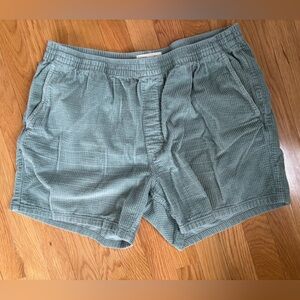 Madewell Men’s Corduroy Green Shorts size large